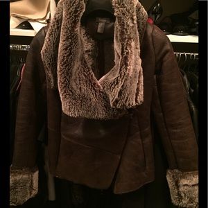 Neimans Marcus fur lined coat